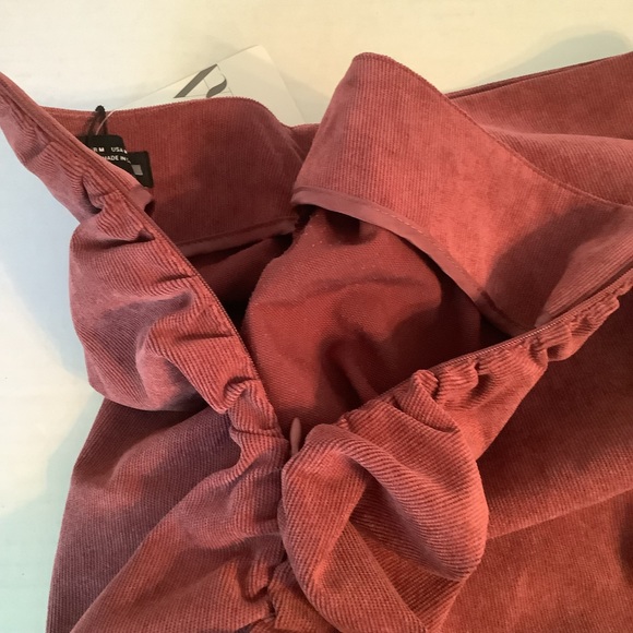 Zara Skirt Dark Pink Size M New - Picture 16 of 16
